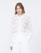 Біла сорочка з вишивкою Max Mara з рамії: фото 2 - Invogue