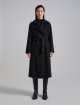 Чорне пальто MAX MARA прямого крою: фото 3 - Invogue