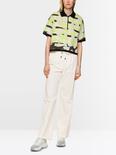 Молочные брюки MARC CAIN из эластичного хлопка: фото 1 - Invogue