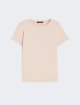 Пудрова футболка WEEKEND MAX MARA з органічної бавовни: фото - Invogue