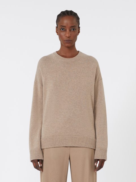 Бежевий светр MAX MARA з вовни та кашеміру: фото 2 - Invogue
