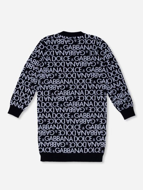 Сукня DOLCE&GABBANA з вовни з принтом у вигляді логотипу: фото 1 - Invogue