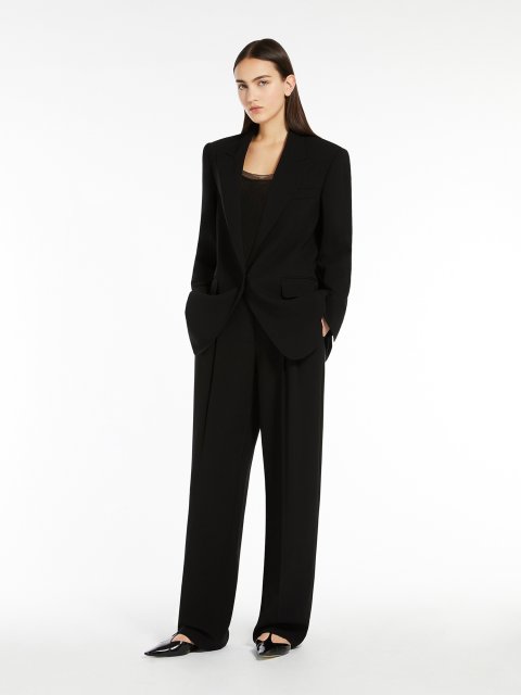 Черный жакет Max Mara однобортный: фото 1 - Invogue