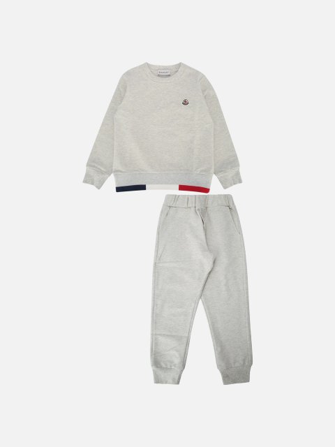 Біла кофта та штани MONCLER з бавовни: фото - Invogue