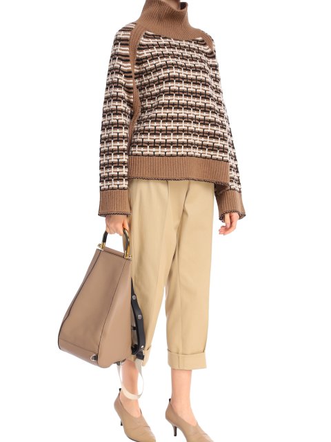 Коричневый свитер BY MALENE BIRGER: фото 1 - Invogue