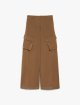 Коричневые брюки WEEKEND MAX MARA карго: фото - Invogue