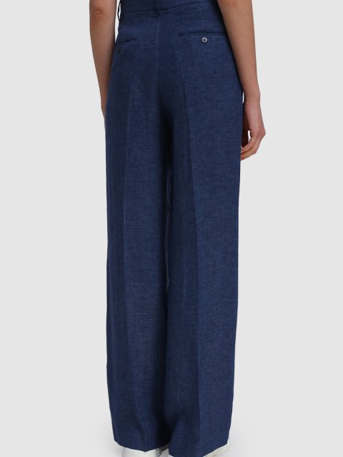 Тёмно-синие брюки WEEKEND MAX MARA: фото 4 - Invogue