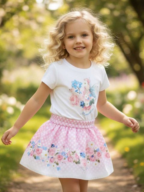 Спідниця Rose Garden Fairy з квітковим принтом Monnalisa: фото 1 - Invogue