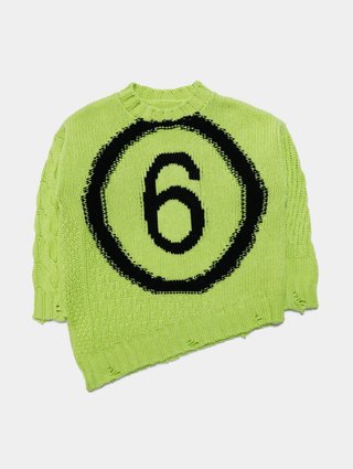 Зелений светр MM6 MAISON MARGIELA KIDS : фото - Invogue