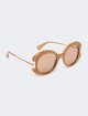 Темно-бежеві окуляри Max Mara з ацетату: фото 1 - Invogue