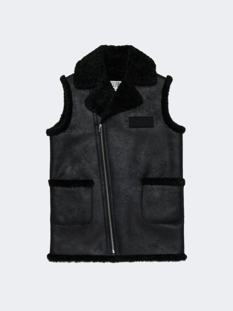 Чорний жилет MM6 MAISON MARGIELA KIDS : фото - Invogue