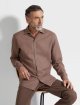 Темно-коричнева сорочка ZEGNA з бавовни та кашеміру: фото 1 - Invogue