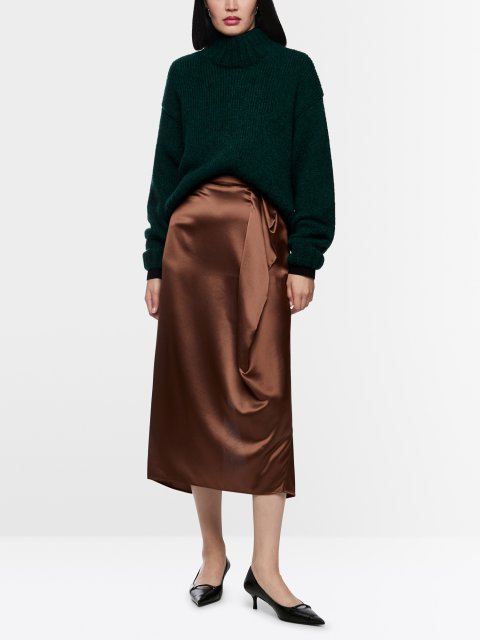 Темно-коричневая юбка MARC CAIN : фото 1 - Invogue