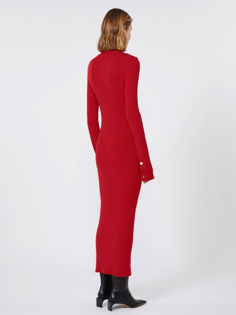 Червона сукня SPORTMAX з вовни: фото 3 - Invogue