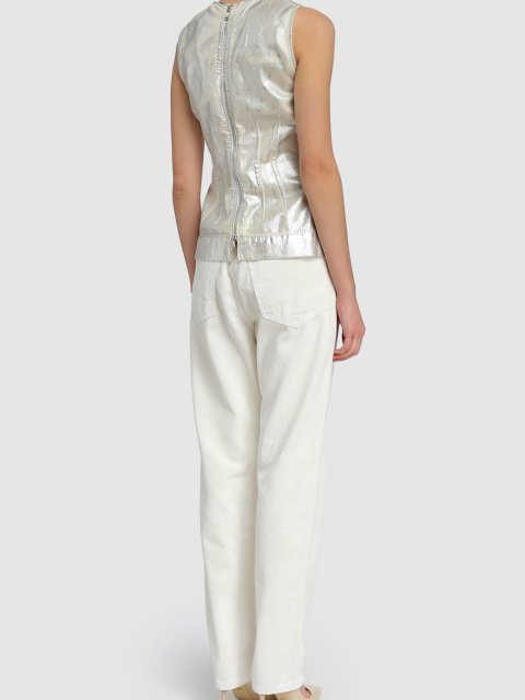 Белые джинсы SPORTMAX: фото 2 - Invogue