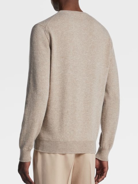 Бежевий светр Zegna з кашеміру Oasi: фото 2 - Invogue