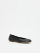 Чорні балетки Weekend Max Mara зі шкіри наппа: фото 1 - Invogue