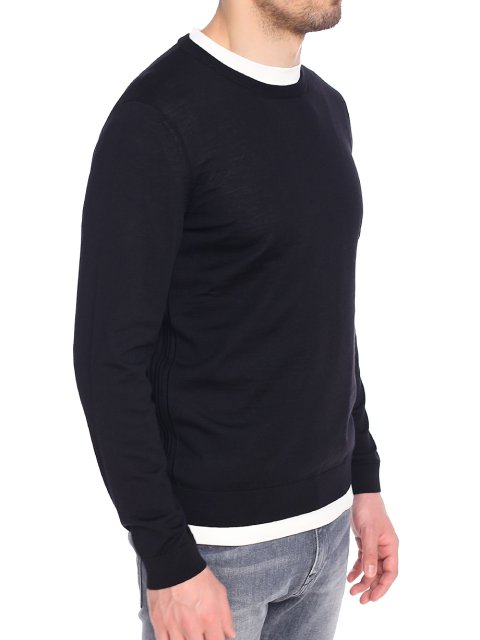 Чёрный свитер BOSS: фото 4 - Invogue