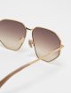Коричневі сонцезахисні окуляри MAX MARA в геометричній оправі: фото 3 - Invogue