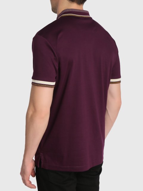 Фиолетовое поло BOSS: фото 3 - Invogue