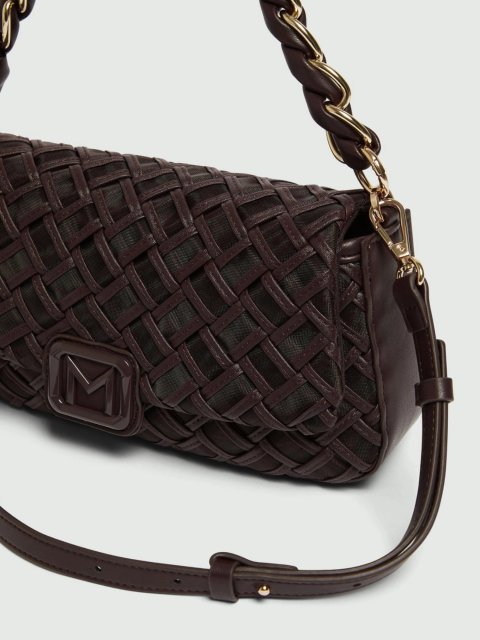 Темно-коричневая сумка MARELLA с эмблемой: фото 3 - Invogue