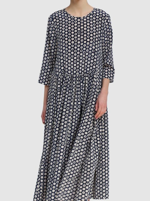 Тёмно-Синее платье MAX MARA: фото 3 - Invogue