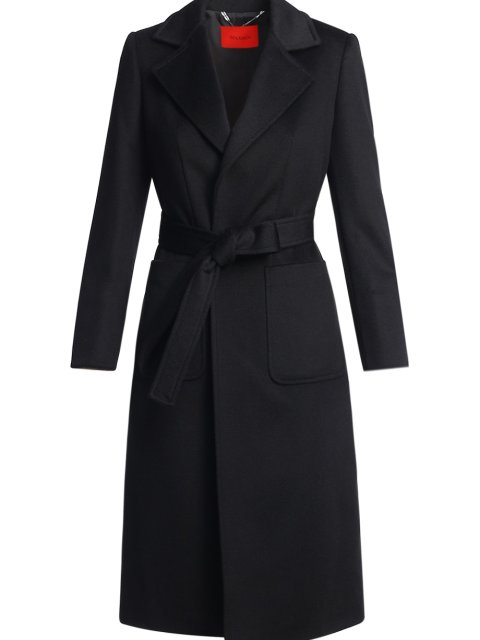 Черное пальто MAX&CO: фото - Invogue