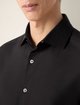 Чёрная рубашка ZEGNA из хлопка и кашемира: фото 3 - Invogue