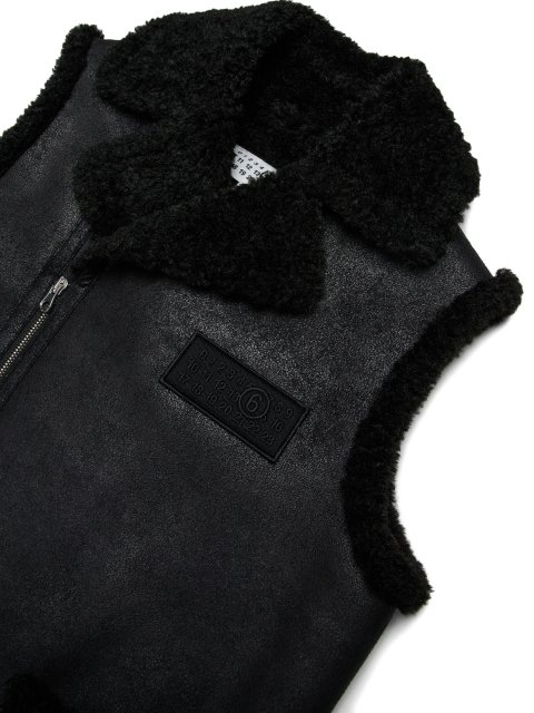 Чорний жилет MM6 MAISON MARGIELA KIDS : фото 2 - Invogue