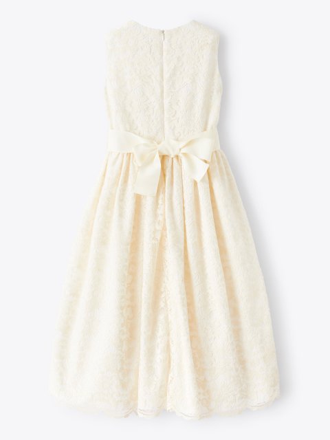 Молочное платье IL GUFO без рукавов: фото 2 - Invogue