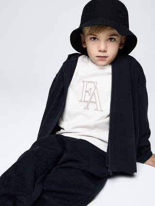 Темно-синяя панама Emporio Armani из полиэстера: фото 1 - Invogue