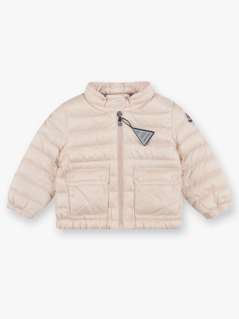 Світло-бежева куртка MONCLER з капюшоном: фото - Invogue