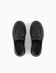 Чёрная лоферы EMPORIO ARMANI KIDS из кожи: фото 4 - Invogue