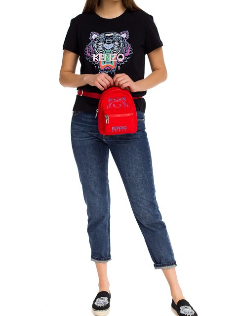 Чёрная футболка KENZO: фото 3 - Invogue