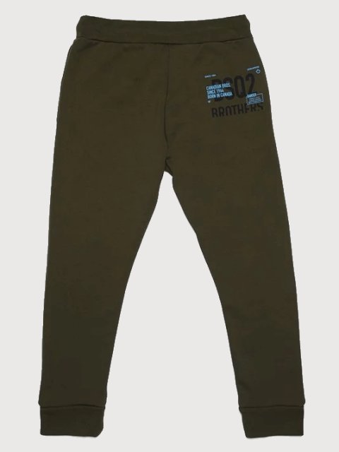 Зелёные брюки спорт DSQUARED KID: фото 1 - Invogue