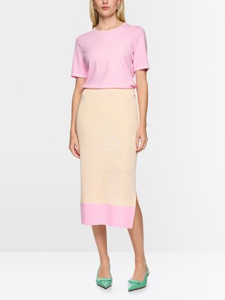 Розовая юбка Marc Cain из вискозы и хлопка: фото 1 - Invogue