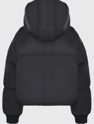 Чёрная куртка MM6 MAISON MARGIELA KIDS: фото 1 - Invogue