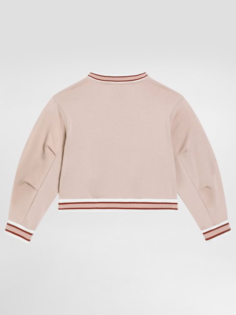 Рожева кофта DOLCE&GABBANA KIDS з бавовни: фото 3 - Invogue