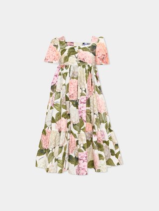 Цветочный принт платье Dolce&Gabbana из хлопка: фото - Invogue