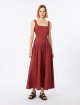 Червона сукня Max Mara з бавовни: фото 2 - Invogue
