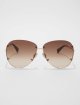 Коричневые очки MAX MARA: фото - Invogue