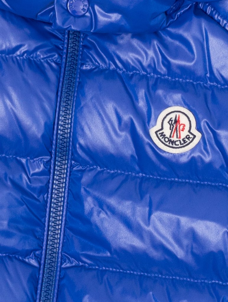 Синяя куртка MONCLER ENFANT: фото 2 - Invogue
