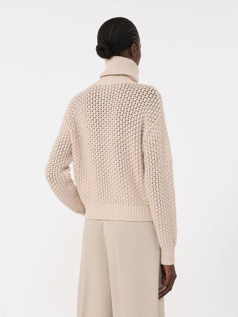 Бежевий светр MAX MARA з суміші вовни та кашеміру: фото 3 - Invogue