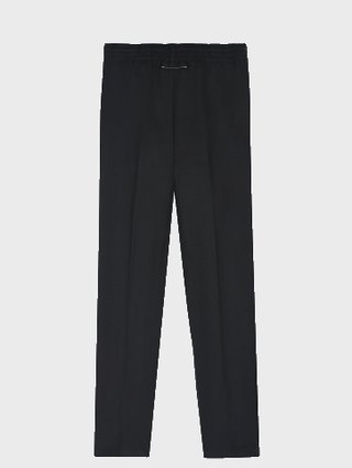 Чёрные брюки MM6 MAISON MARGIELA KIDS: фото 1 - Invogue