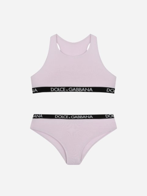 Різнокольоровий топ, труси DOLCE&GABBANA KIDS: фото - Invogue