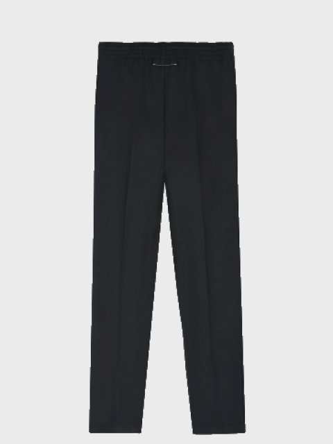 Чёрные брюки MM6 MAISON MARGIELA KIDS: фото 1 - Invogue