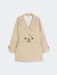 Бежевий плащ WEEKEND MAX MARA з водовідштовхувального полотна: фото - Invogue