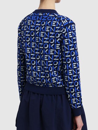 Тёмно-синий свитер KENZO: фото 4 - Invogue