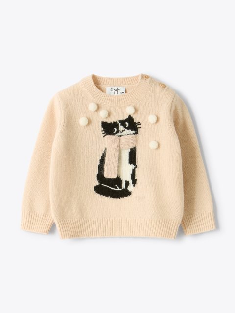 Рожевий светр IL GUFO з вовни: фото - Invogue