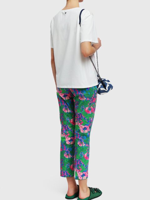 Зелёные брюки WEEKEND MAX MARA: фото 2 - Invogue